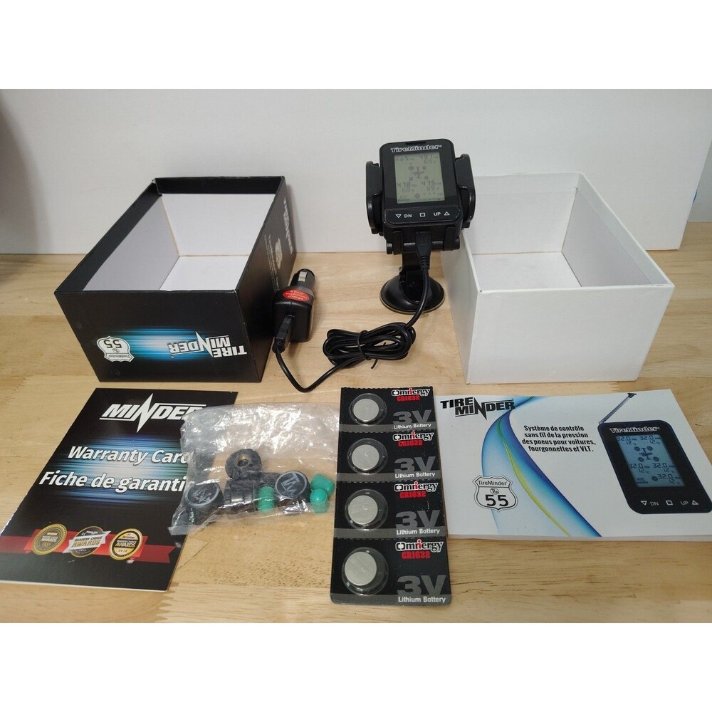 TIRE MINDER TM55c-B TPMS Brass Tire Pressure Monitoring System Monitor OPEN BOX